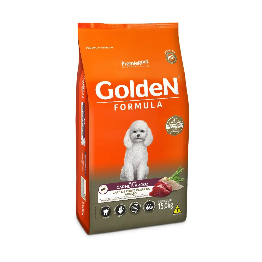 Ração Golden Fórmula Cães de Porte Pequeno Adultos 15 kg