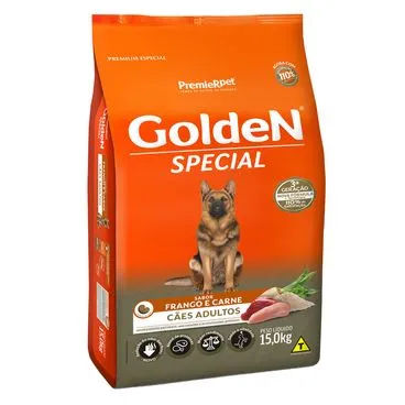 Ração Golden Special Cães Adultos Frango e Carne 15 kg