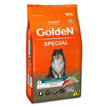 Ração Golden Special Cães de Porte Pequeno Adultos 15 kg